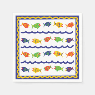 Papel Servilleta de cóctel de pescado