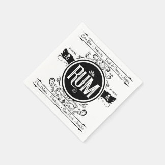 Papel Servilleta de Cóctel de Ron