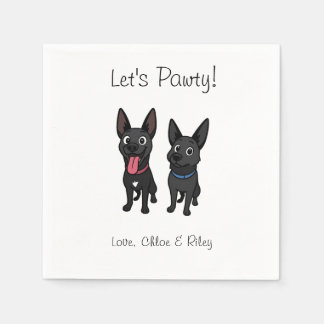 Papel servilleta de cóctel Mascota personalizado