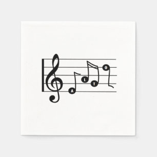 Papel Servilleta de cóctel musical para cantante de cont