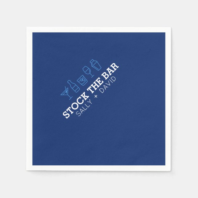 Papel Servilleta de cóctel para bar (Anverso)