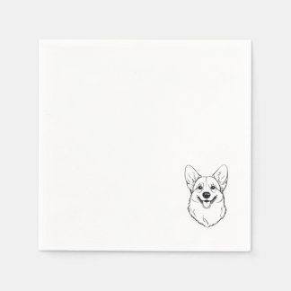 Papel Servilleta de cóctel para Corgi