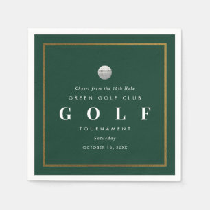 Papel Servilleta de cóctel para torneo de golf 19º Aguje