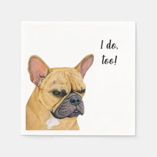 Papel Servilleta de cóctel personalizada para perro Fren