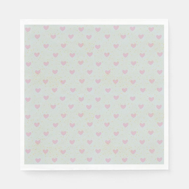 Papel Servilleta de corazón (Anverso)