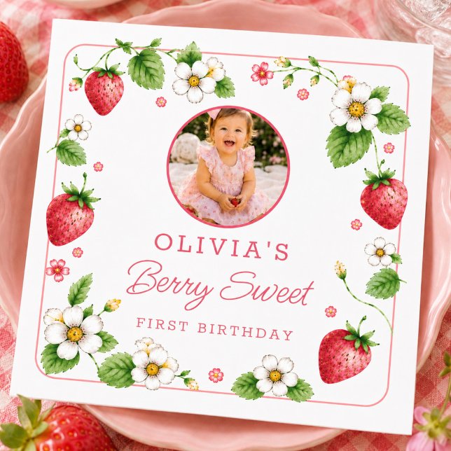 Papel Servilleta de cumpleaños Berry Sweet (Subido por el creador)
