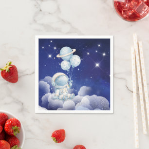 Papel Servilleta de cumpleaños de astronauta