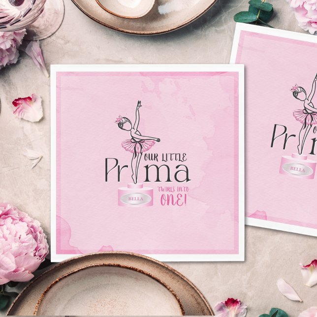 Papel Servilleta de cumpleaños de prima ballerina (Subido por el creador)
