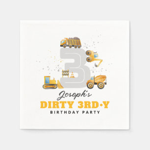Papel Servilleta de cumpleaños sucio 3rdy