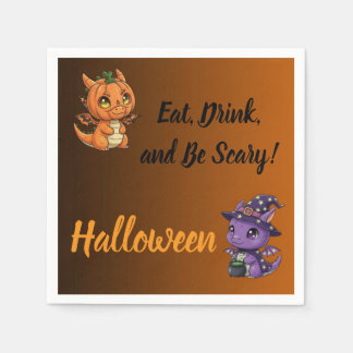Papel Servilleta de dragón de Halloween con gradiente na