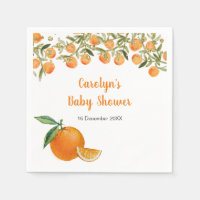 Servilleta de ducha de bebé naranja Sweet Cutie