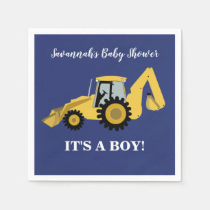 Papel Servilleta de ducha de bebé niño de construcción c