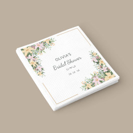 Papel Servilleta de ducha de novia romántica floral