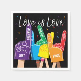 Papel Servilleta de fiesta arcoíris Orgullo Gay LGBT