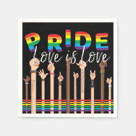 Papel Servilleta de fiesta arcoíris Orgullo Gay LGBT
