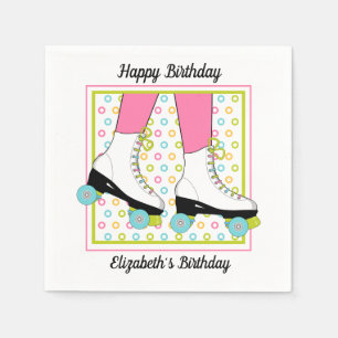 Papel Servilleta de fiesta de cumpleaños de patinaje sob