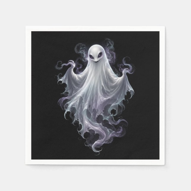 Papel Servilleta de fiesta de fantasmas espeluznantes (Anverso)