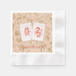 Papel Servilleta de fiesta de Mahjong, Toile