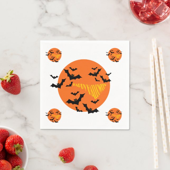 Papel servilleta de fiesta para Halloween (In situ)