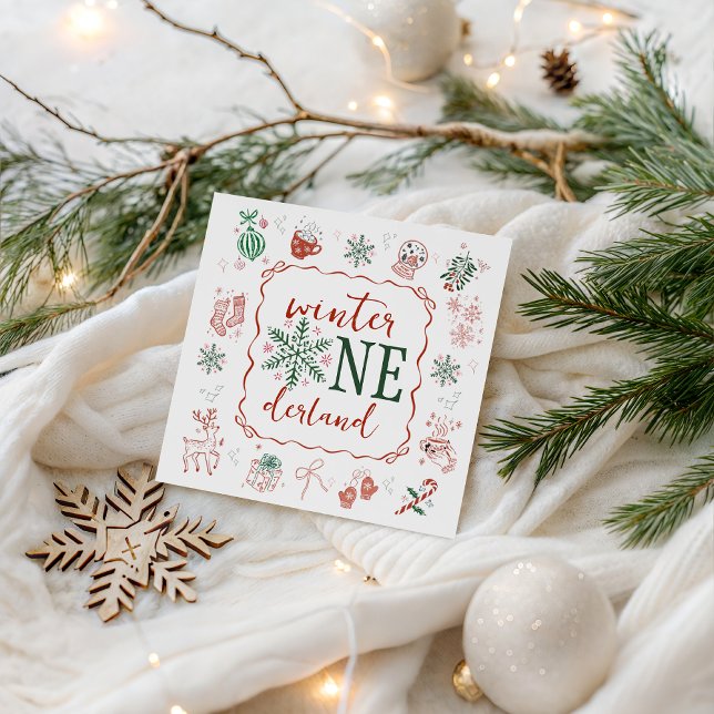 Papel Servilleta de Fiesta Winter ONEderland (Subido por el creador)