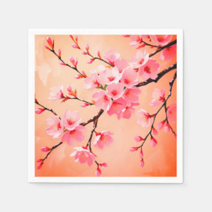Papel Servilleta de Flor de Cerezo – Floral Elegante de