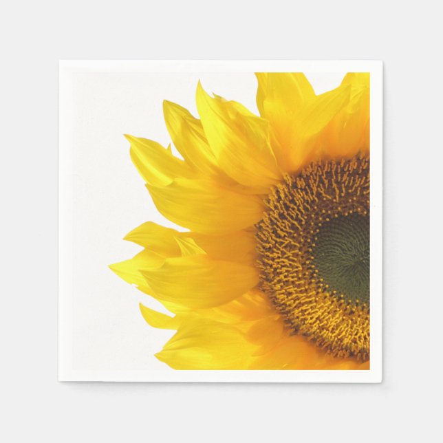 Papel servilleta de girasol amarillo (Anverso)