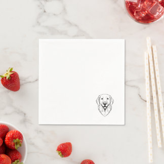 Papel Servilleta de Golden Retriever