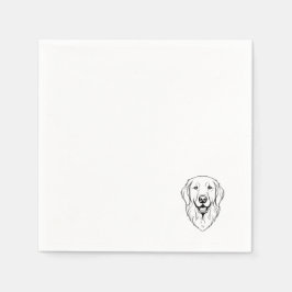 Papel Servilleta de Golden Retriever