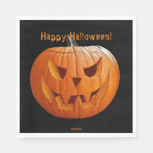 Papel Servilleta de Halloween Naranja Jack-O-Lantern HAM