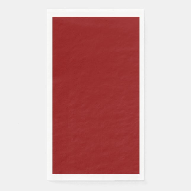Papel Servilleta de invitado rojo oscuro (Anverso)