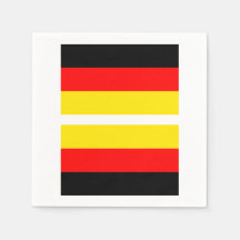 Servilleta de la bandera alemana