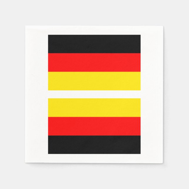 Papel Servilleta de la bandera alemana (Anverso)