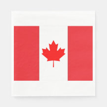 Servilleta de la bandera de Canadá