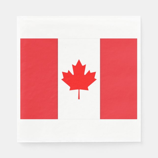 Papel Servilleta de la bandera de Canadá (Anverso)
