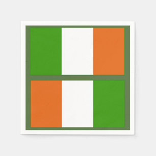 Papel Servilleta de la bandera irlandesa