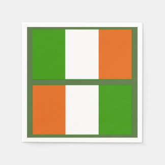 Papel Servilleta de la bandera irlandesa