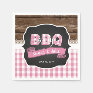 Papel Servilleta de la ducha del bebé Q - rosa clara