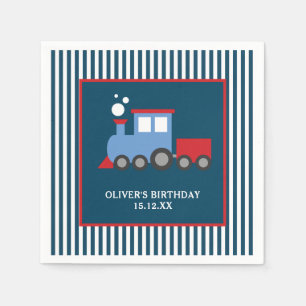 Papel Servilleta de la fiesta de cumpleaños del tren