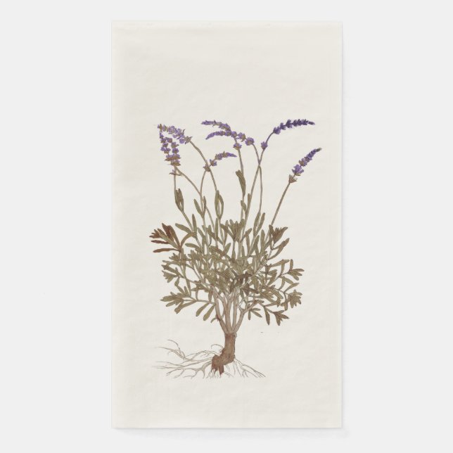 Papel Servilleta de lavanda (Anverso)