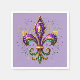Papel Servilleta de Mardi Gras