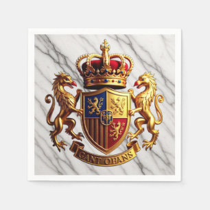 Papel Servilleta de Mármol Real de la Noble Elegancia de