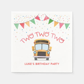 Papel Servilleta de mesa para fiesta de cumpleaños Two T