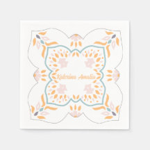 Servilleta de mosaico costero