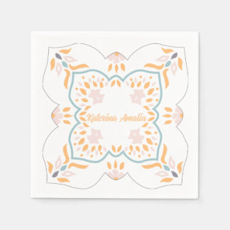 Papel Servilleta de mosaico costero