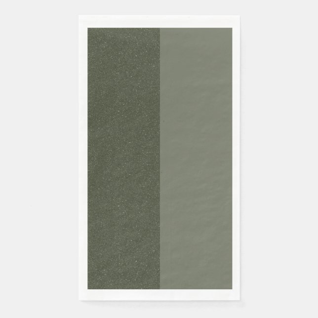 Papel Servilleta de musgo verde con división vertical –  (Anverso)