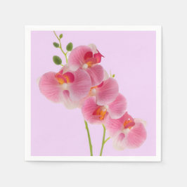 Papel Servilleta de Orquídea Pastel