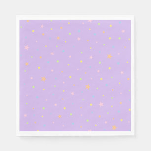 Papel Servilleta de Pastel Confeti y Estrellas