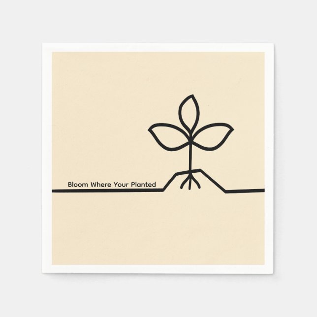Papel Servilleta de planta (Anverso)