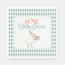 servilleta de postre One Silly Goose