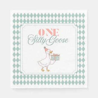 Papel servilleta de postre One Silly Goose